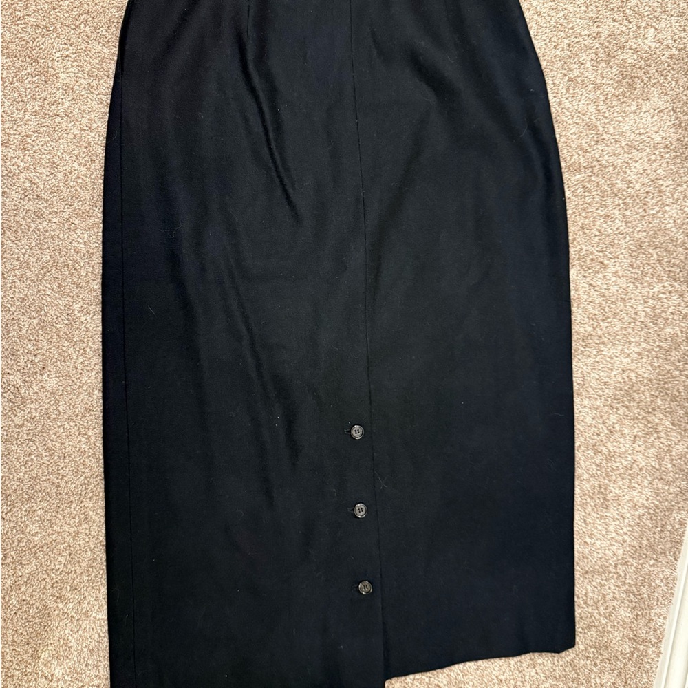 Vintage Austin Reed pure virgin wool Elegant Black Women's Skirt - Picture 6 of 8